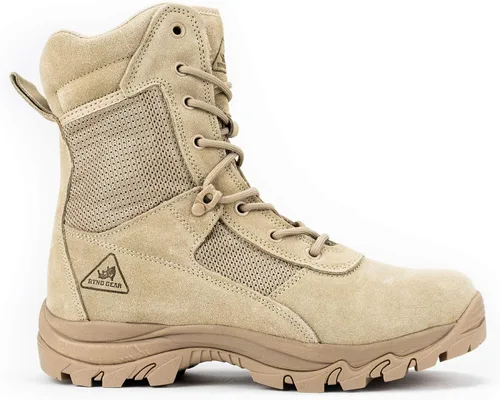 Miniatura 2 de Ryno Gear Botas tácticas de combate con forro CoolMax (beige)
