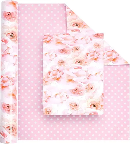 Miniatura 9 de Viadom Papel de regalo negro mate, papel de brillo perlado de color sólido, papel de regalo perfecto para bodas, día de San Valentín, cumpleaños