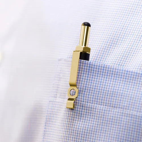 Miniatura 8 de Westcott 17314 Cuchillo retráctil estilo bolígrafo CarboTitanium Bonded, color dorado