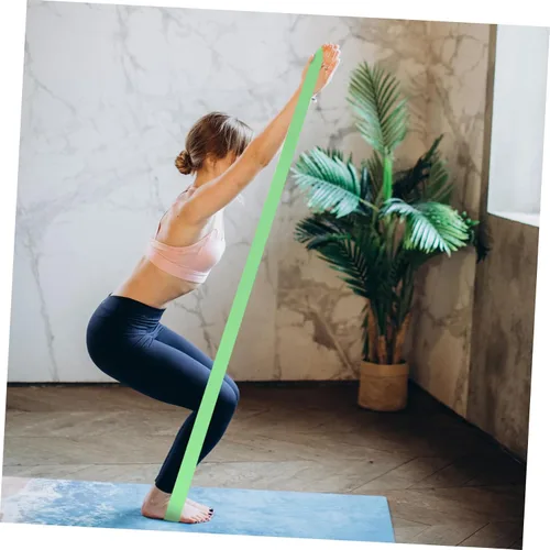 Miniatura 3 de VALICLUD Juego de 3 bandas elásticas de resistencia para yoga, para entrenamiento, parte superior y inferior del cuerpo, estiramiento de espalda