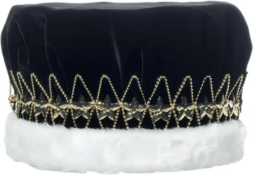 Anderson's Majestic - Coronas de terciopelo King con banda de estrella, 6 pulgadas, corona para hombre, baile de graduación, regreso a casa, realeza