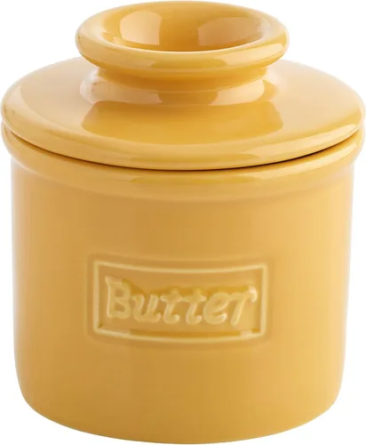 Miniatura 16 de Campana de mantequilla – The Original Butter Bell Crock por L. Tremain, plato de mantequilla de cerámica francesa, café mate y colección retro