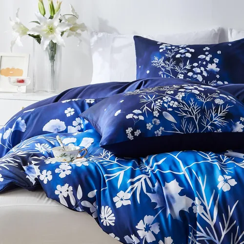 Miniatura 5 de Cupocupa Juego de funda de edredón de tamaño individual, diseño floral bohemio, juego de funda de edredón para cama de tamaño individual, ropa