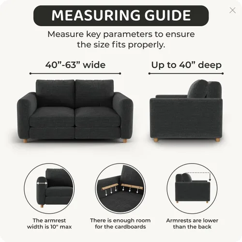 Miniatura 5 de PAULATO BY GA.I.CO. Funda para sillón, sofá, desmontable, para muebles, elástica, de doble vista, colección Microfibra Marsala