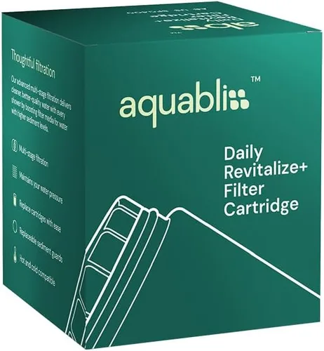 Miniatura 3 de AquaBliss SFC400 - Cartucho de repuesto para filtro de ducha revitalizante HD para SF400 y SF500 - 2x vitamina C + minerales para cabello sedoso