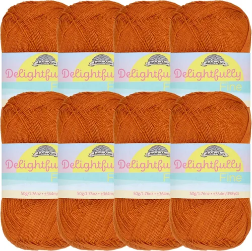 Miniatura 86 de JubileeYarn - Ovillo de hilo deliciosamente fino, 1.76 oz/madeja de rayón de bambú, color rosa polvo, 4 madejas