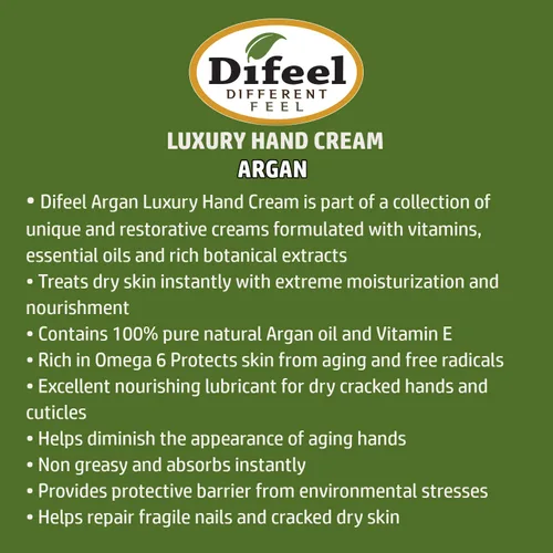 Miniatura 2 de Difeel Crema de manos hidratante extrema Aceite de argán 1.4 onzas (paquete de 6)