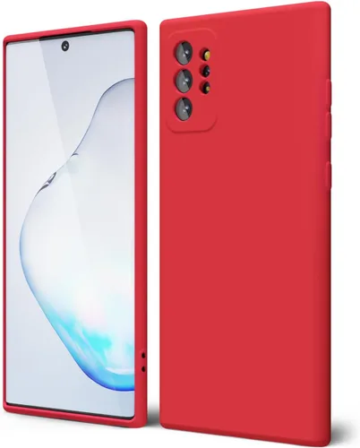 Miniatura 28 de oakxco Funda para teléfono Samsung Galaxy Note 20 Ultra de silicona líquida, bonita funda delgada y fina de goma suave TPU lisa y suave de gel
