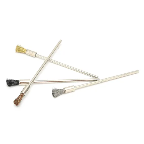Miniatura 8 de Juego de cepillos de alambre de acero inoxidable, amplia aplicación para quitar áreas estrechas, mini cepillo de alambre, para taladrar joyería