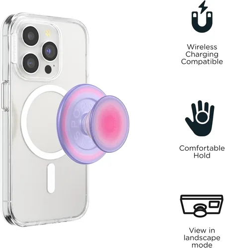 Miniatura 4 de PopSockets Soporte para teléfono MagSafe con patas, soporte magnético, parte superior intercambiable, agarre seguro para fundas MagSafe de iPhone