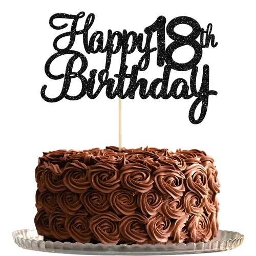 Miniatura 19 de Gyufise 1 decoración para pastel de 5º cumpleaños con purpurina para quinto cumpleaños, felicitaciones a 5 años de edad, 5 años, fabulosas