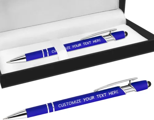 Miniatura 17 de Bolígrafos personalizados con lápiz óptico y grabado gratis, bolígrafos personalizados para negocios, graduación, aniversarios (hasta 500 unidades)