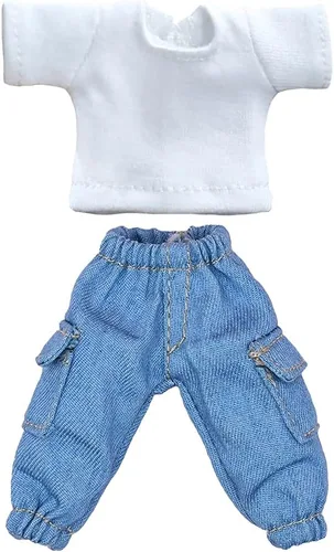 Miniatura 10 de niannyyhouse Camiseta + Pantalones Conjunto de 2 piezas Mono de Camuflaje Camiseta de Color Sólido 1/12 BJD OB11 Muñeca 4.3 pulgadas (4.3 in)