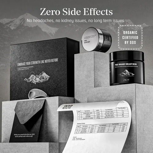 Miniatura 8 de Resina Shilajit orgánica Suministro de 800 mg Probado en laboratorio Shilajit orgánico puro del Himalaya para hombres y mujeres Potenciador