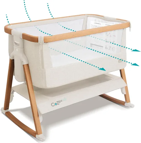 Miniatura 17 de Tutti Bambini CoZee® Moisés y Cuna de Cabecera 2 en 1 para Bebé - Moisés de Cabecera de Plegado Rápido, Cuna para Bebé con 6 Alturas de Colchón