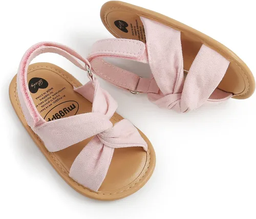 Miniatura 33 de Sandalias de verano para bebés, niñas y niños, unisex, antideslizantes, suela suave, transpirable, para primeros pasos, zapatos de playa al aire