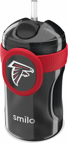 Miniatura 15 de Smilo Vaso con popote de Arizona Cardinals con licencia oficial de la NFL, para bebés y niños pequeños, con popote de silicona ponderado y capacidad