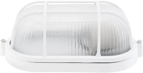 RTNLIT Luz náutica de mamparo, enchufe E26/E27, lámpara de pared para exteriores, IP65 impermeable, lente de vidrio esmerilado, iluminación exterior