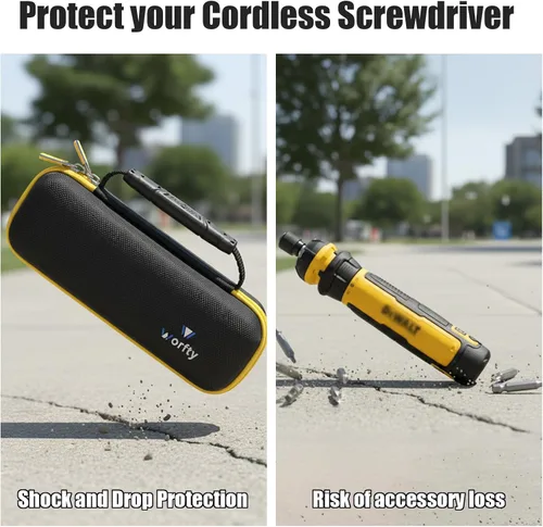 Miniatura 4 de Funda para destornillador inalámbrico DEWALT con control FLEXDRIVE y puntas de atornillado DWHT66719 - Bolsa de almacenamiento protectora
