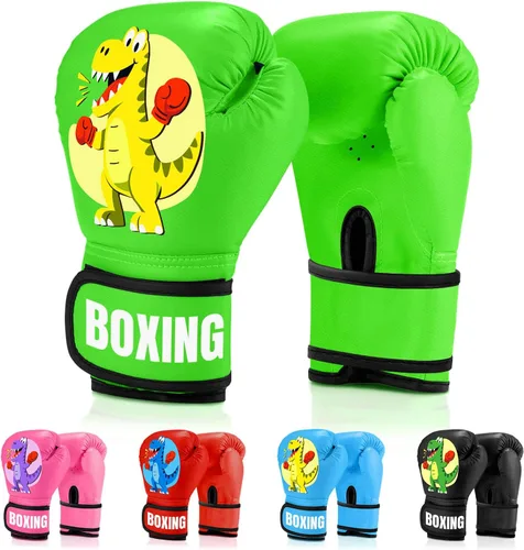 Miniatura 13 de Guantes de boxeo para niños y niñas, guantes de entrenamiento de boxeo juvenil para niños de 3 a 9 años, guantes de entrenamiento de 4 onzas