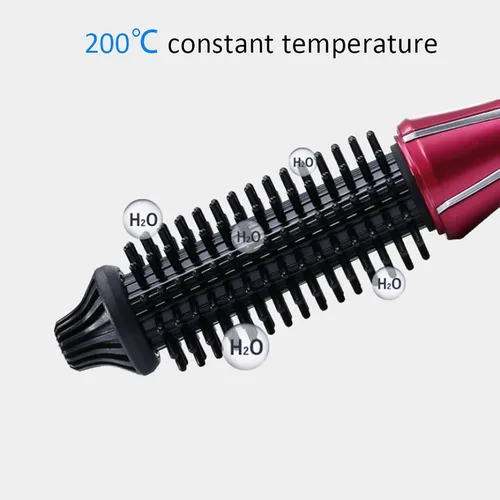 Miniatura 4 de Cepillo de rizador, rizador de pelo eléctrico plegable, rizador de pelo con calefacción, cepillo de peine caliente, revestimiento de cerámica