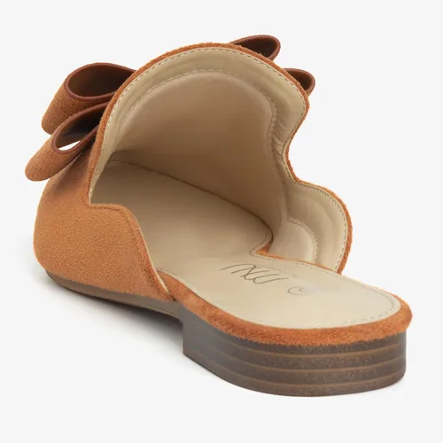 Miniatura 5 de MUSSHOE Mules para mujer, cómodos, puntiagudos, sin cordones, zapatos planos