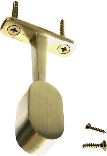 Miniatura 11 de Barra de armario ovalada larga de 36" Barra de ropa para armario resistente Latón satinado 1 paquete Varilla de 36