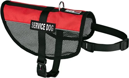 Dogline Chaleco para perro de servicio, 17 x 21 pulgadas, rojo