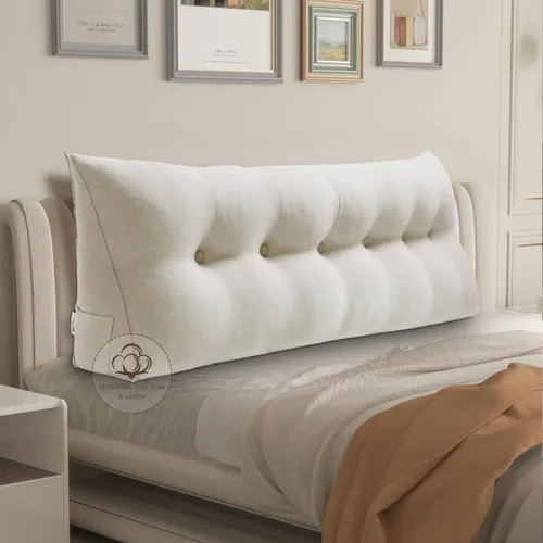 Miniatura 39 de Almohada WOWMAX grande de apoyo con forma triangular, almohada con forma de cuña para respaldo o lectura, cabecero para el día de la Madre