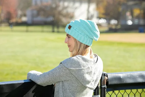 Miniatura 2 de Funky Junque Gorro holgado de punto trenzado de gran tamaño, grueso, suave, de gran