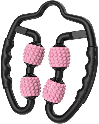 Miniatura 8 de Masajeador muscular de rodillo de espuma de 4 ruedas para piernas, cuello, mano, brazo, punto de activación, masajeador de relajación muscular