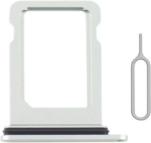 Miniatura 9 de Reemplazo de ranura para bandeja de tarjeta SIM para iPhone 12 (negro) con anillo de goma impermeable y pasador de expulsión