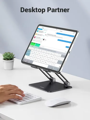 Miniatura 3 de UGREEN Soporte para Tableta para Escritorio con Doble Varilla de Soporte de Aluminio Ajustable Multi-Ángulo Accesorios de Oficina en Casa Compatible