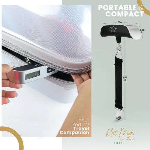 Miniatura 4 de Kat Myhr Báscula digital de equipaje Báscula digital de viaje Báscula de equipaje portátil Báscula de equipaje de viaje Báscula