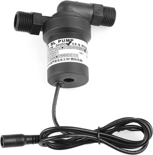 Bomba sumergible sin escobillas sin escobillas solar de alta temperatura de 24V DC Fuga de bombeo de circulación 1/2 pulgada para calentador de agua