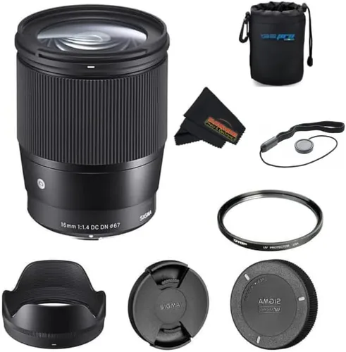 Miniatura 13 de Sigma Lente contemporánea de 16 mm f/1.4 DC DN para Sony E (402965) Negro