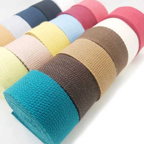 Cinta de lona de poliéster y algodón, accesorio para cinturón de costura, 3 yardas, 1.260 in, correas de algodón pesado Novedad (color : gris claro)