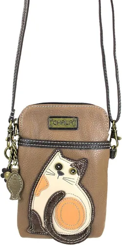 Miniatura 5 de Chala - Bolsa cruzada de piel sintética multicolor con correa ajustable para teléfono celular