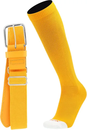 Miniatura 26 de MadSportsStuff - Combo de calcetines y cinturón de sóftbol o béisbol, tallas profesionales para jóvenes y adultos