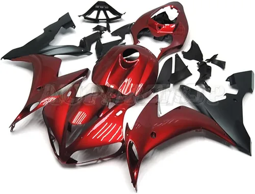 Motocicleta rojo oscuro negro carenado kit apto para Yamaha YZF1000 R1 2004 2005 2006 yzf r1 04 05 06 ABS inyección de plástico Carrocería R12004-62