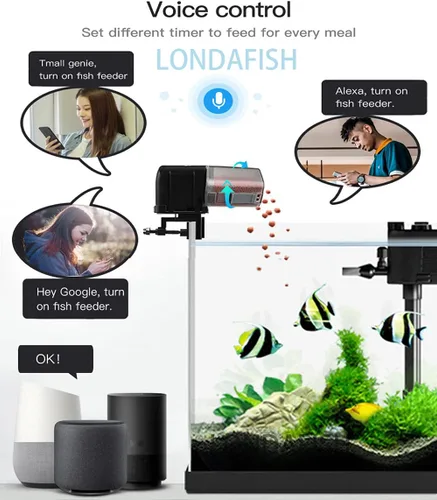 Miniatura 4 de LONDAFISH Comedero de pescado, plástico, múltiples mascotas