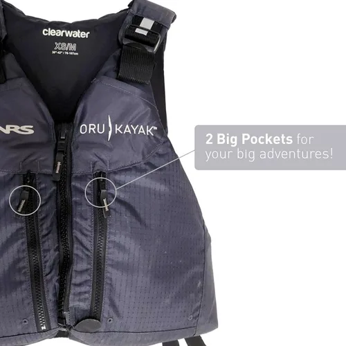 Miniatura 3 de Oru Kayak Chaleco salvavidas PFD Chaleco de seguridad para el agua, aprobado por la Guardia Costera, NRS US Coast Guard Tipo: III, Ajustable
