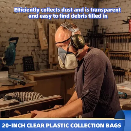 Miniatura 5 de Bolsa de repuesto para colector de polvo mejorada y resistente bolsa de recolección de polvo transparente para recolección de polvo DC-1100VX