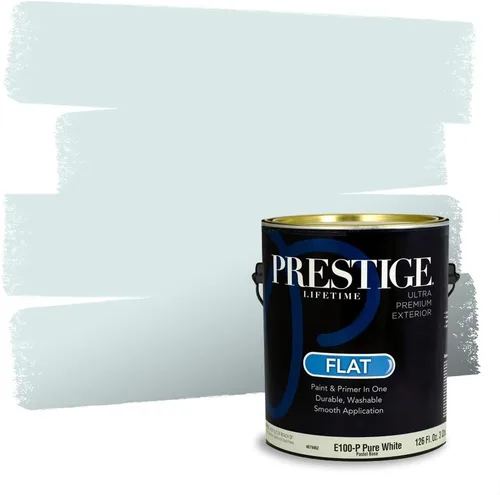 Miniatura 1056 de Pintura Exterior + imprimación PRESTIGE, todo-en-uno, 1 galón, acabado mate, color comparable al Valspar* Royal Gray* VS151-Gris real