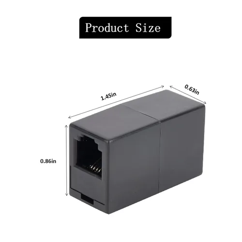 Miniatura 2 de LanSenSu Acoplador RJ11, acoplador recto en línea para teléfono, RJ11 6P4C, conector Keystone en línea hembra a hembra, adaptador de extensión