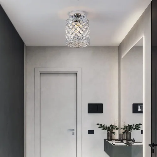 Miniatura 3 de Create For Life® Lámpara de Techo Empotrada de Cristal de Decoración Moderna de Estilo Mini Araña de Cristal Lámpara de Techo para Pasillo, Bar