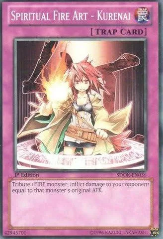 YU-GI-OH! - Arte Espiritual Fuego - Kurenai (SDOK-EN036) - Estructura de la cubierta: Embestida de los Reyes del Fuego - 1ª Edición - Común