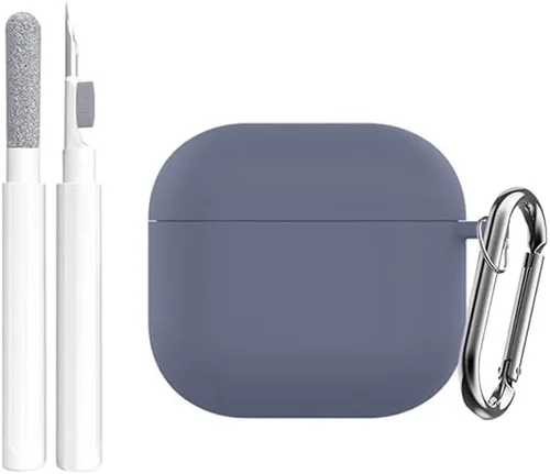 Miniatura 15 de Funda de silicona para AirPods Pro de 2 generación con kit de limpieza, llavero para hombres y mujeres, accesorio protector ideal para AirPods Pro