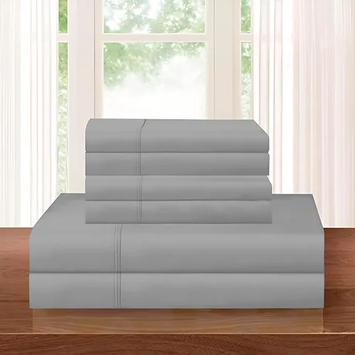 Miniatura 55 de Elegant Comfort - Juego de ropa de cama resistente a arrugas y decoloración más acogedor, sábana bajera elástica en todo el contorno, bolsillo