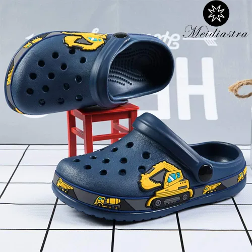 Miniatura 5 de Meidiastra Zuecos de dibujos animados para niños y niñas, sandalias ligeras para la playa y la piscina